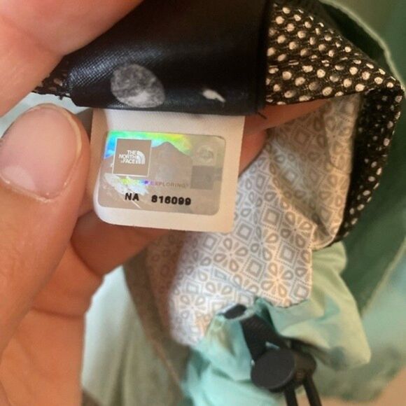 The North face Sea Foam Blue Green Hyvent Full Zip Womens Jacket Size Small - Picture 11 of 12